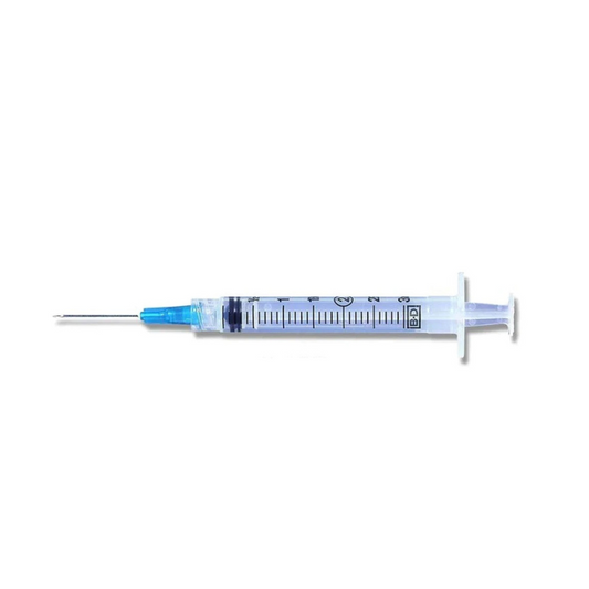 27GX1/2" 1CC WITH PERMANENTLY ATTACHED TB NEEDLE BD