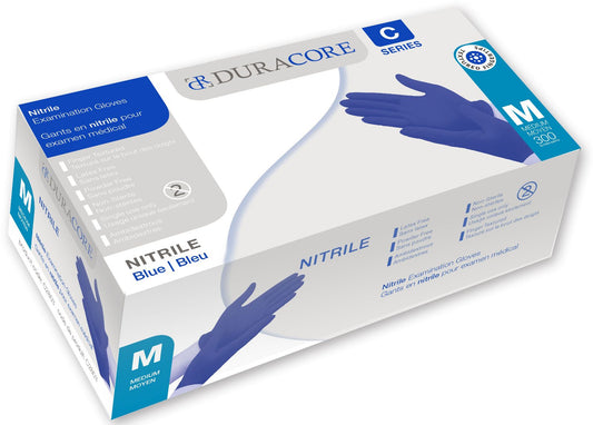 Duracore Nitrile Examination Gloves - Powder-Free, 300 Gloves (10 Boxes) - Dentow Dental