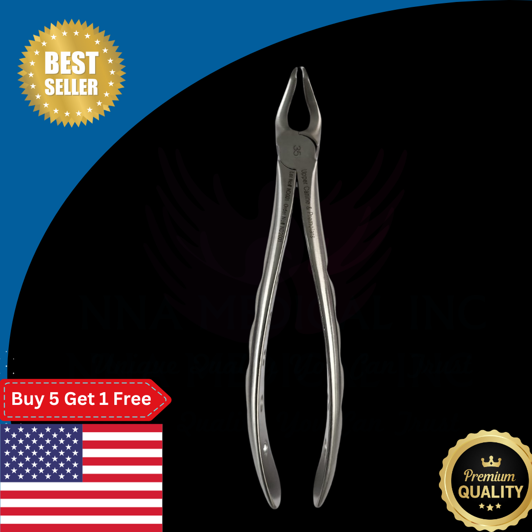 Dental Extraction Forceps 35 - Precision Instrument for Effective Tooth Extraction NNA Medical - Dentow Dental