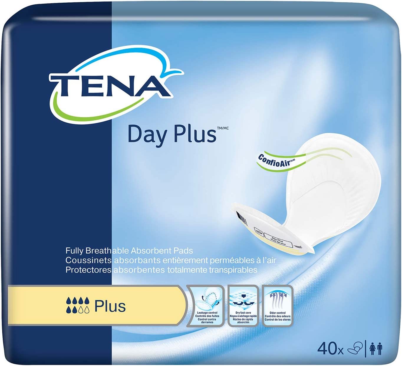 Tena Night Super 2 Piece Incontinence Pads, 24 Count 