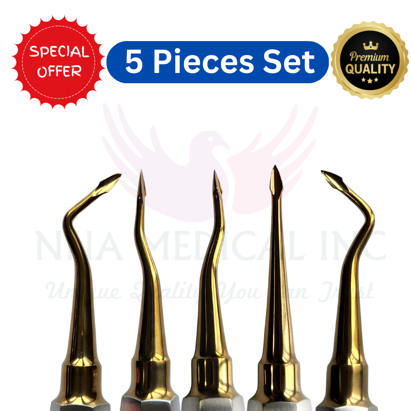 SET OF 5 PIECES DENTAL ELEVATOR INSTRUMENT NNA Medical - Dentow Dental