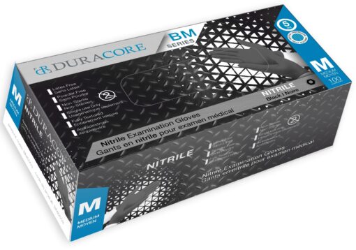 Nitrile Examination Gloves Black - 5 Mil Thickness for Exceptional Hand Protection - Dentow Dental