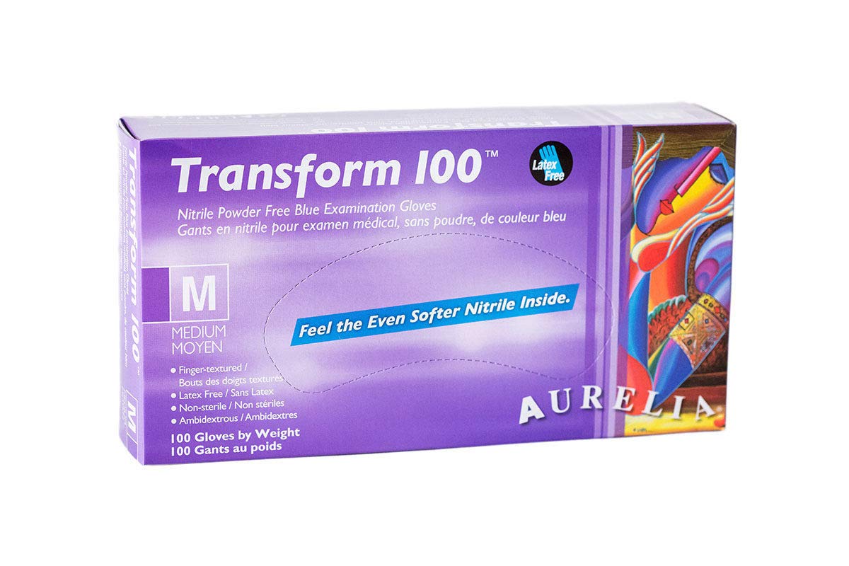 Transform 100tm Nitrile powder free examination gloves NNA Medical - Dentow Dental