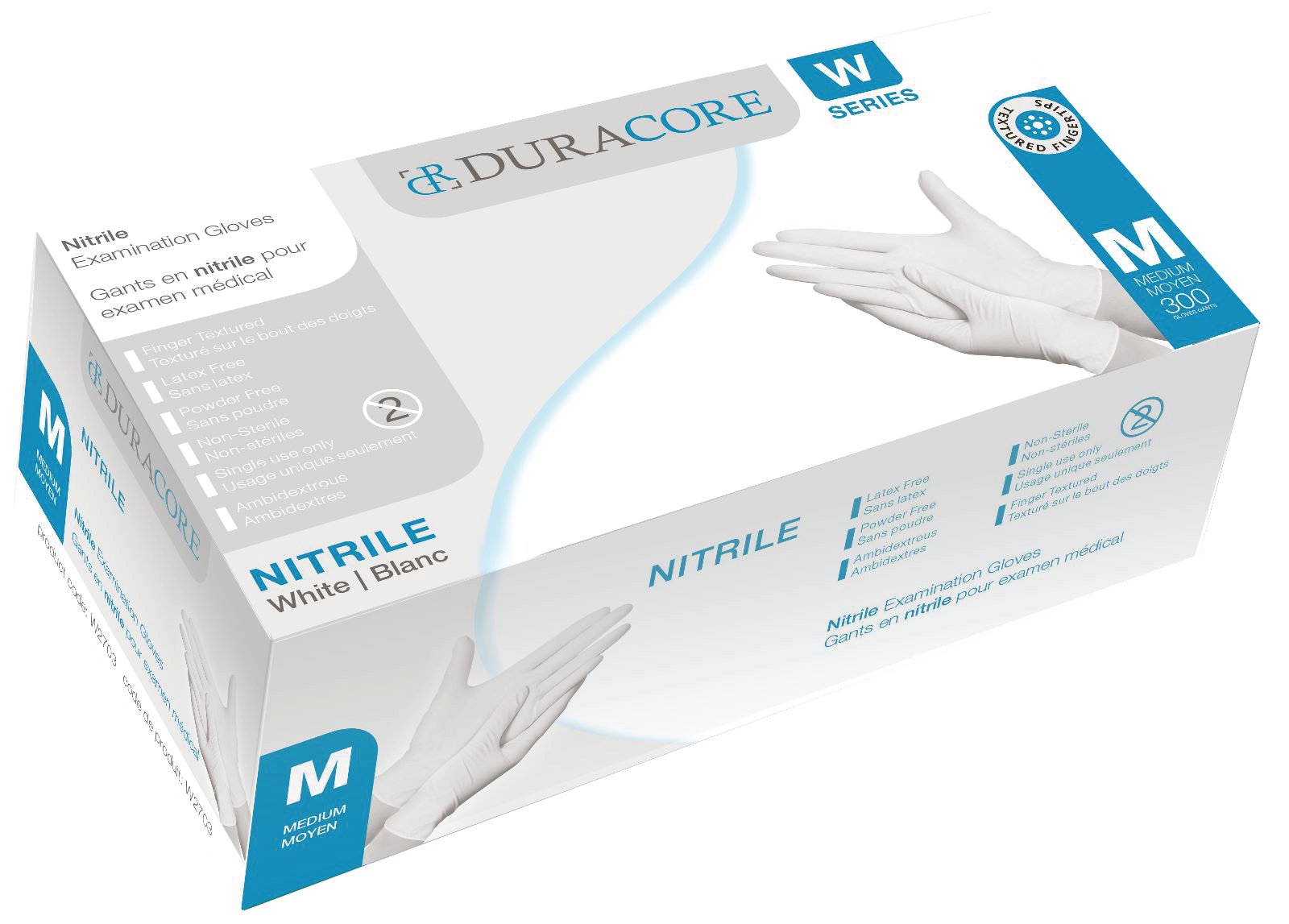 DURACORE NITRILE EXAMINATION GLOVES POWDER-FREE (300 In the box) - Dentow Dental