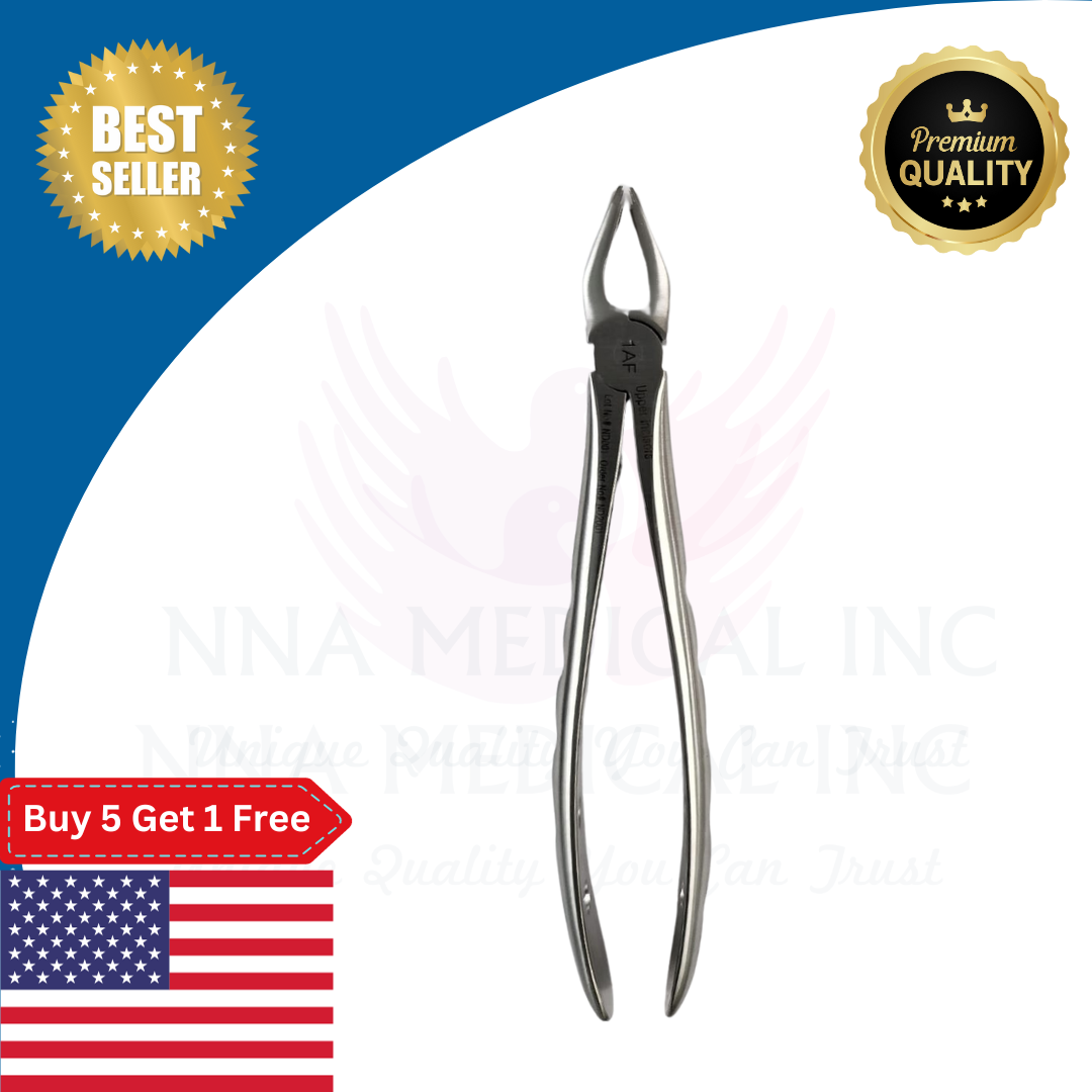 Premium Dental Extraction Forceps 1AF - High-Quality Instrument for Precision Tooth Extraction NNA Medical - Dentow Dental