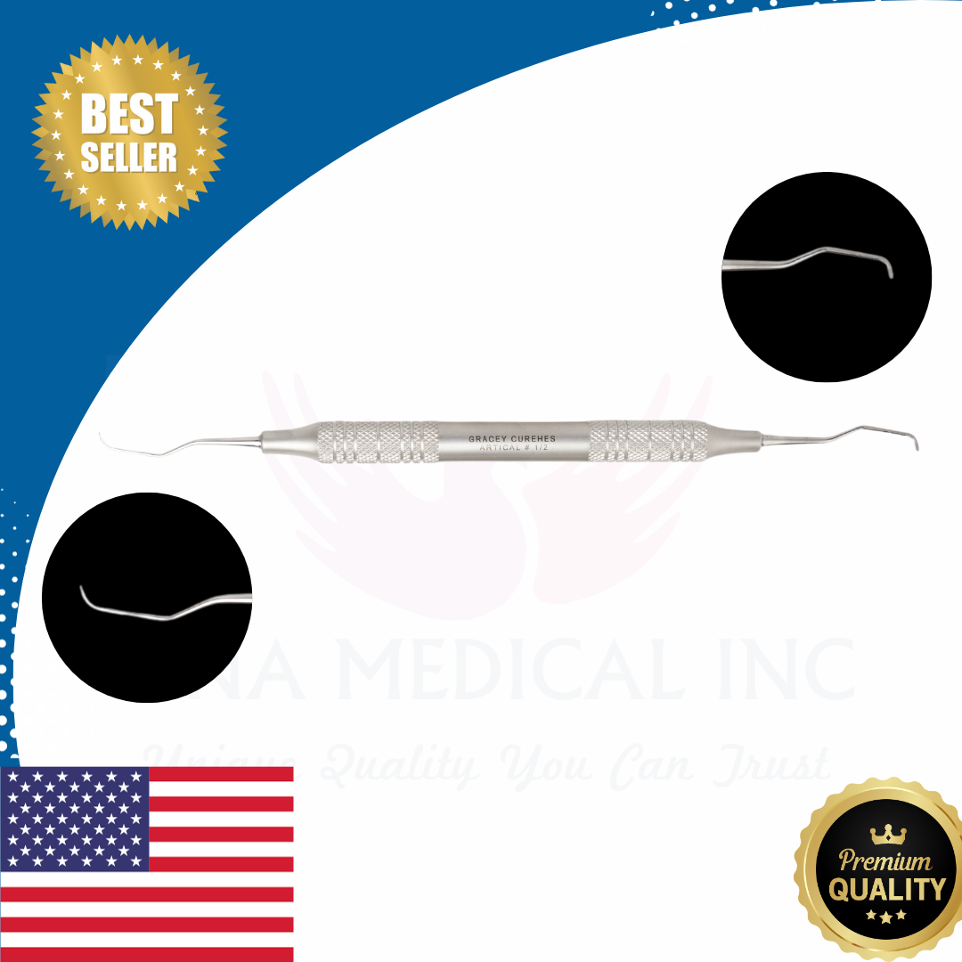 Dental Gracey Curette 1/2 Dental Scaler & Curette by NNA MEDICAL - Dentow Dental