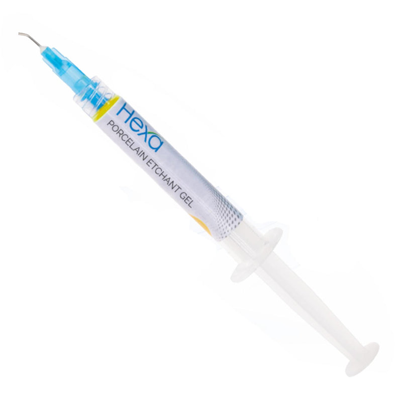 Hexa Porcelain Etch Gel, 2ml , 4 Syringes, HPE-1002