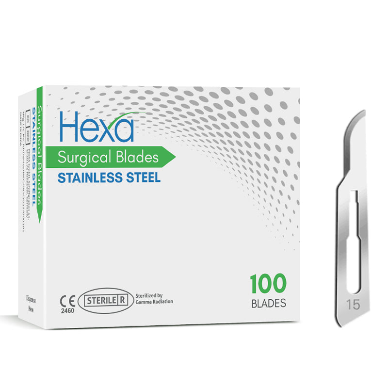 Surgical Blades #15 Stainless Steel (100)